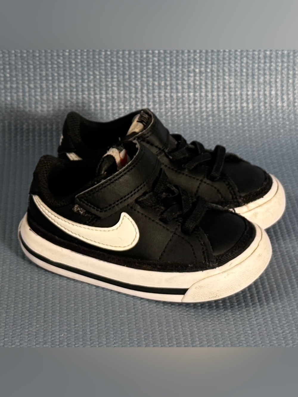 Nike Court Legacy Baby/Toddler Black/White Shoes Size 5C